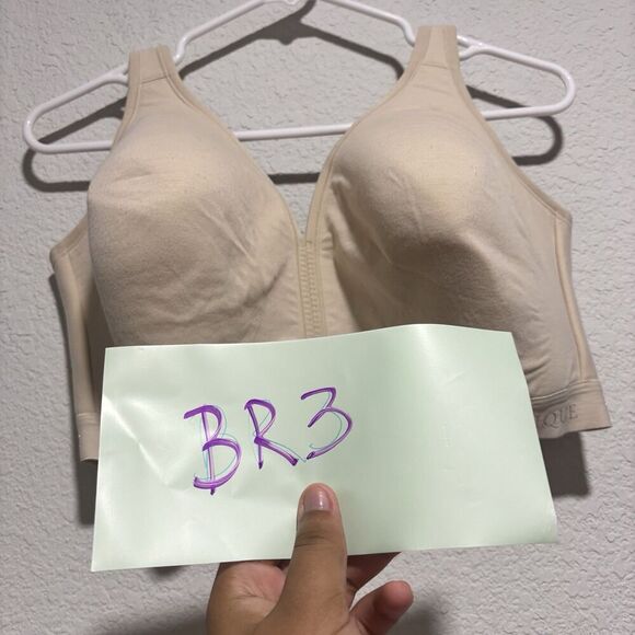 Cacique Bra Size 42DDD Cream Cotton Unlined Full Coverage No-Wire - Picture 5 of 5